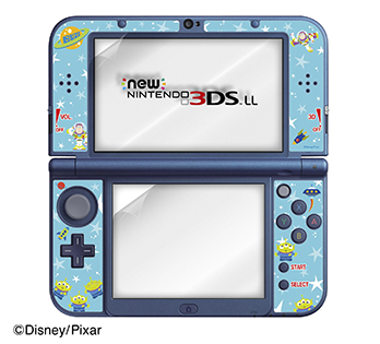 Newニンテンドー3DS LL専用<br>液晶保護フィルム デコレーションシール付<br>トイ・ストーリー