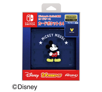 Nintendo Switch専用カードポケット24<BR>ミッキーマウス