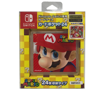 Nintendo Switch専用カードケース<br>カードポケット24 スーパーマリオ2