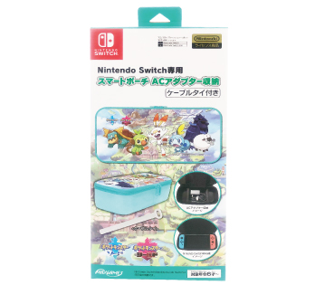 Nintendo Switch 専用<br>スマートポーチ　ACアダプター収納<br>ガラル地方の仲間たち